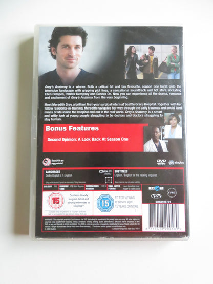 GREY'S ANATOMY - SEASON ONE - COLLECTOR'S EDITION (DVD) DEMPSEY 2005 REGION 2 - Rendezvous Cinema