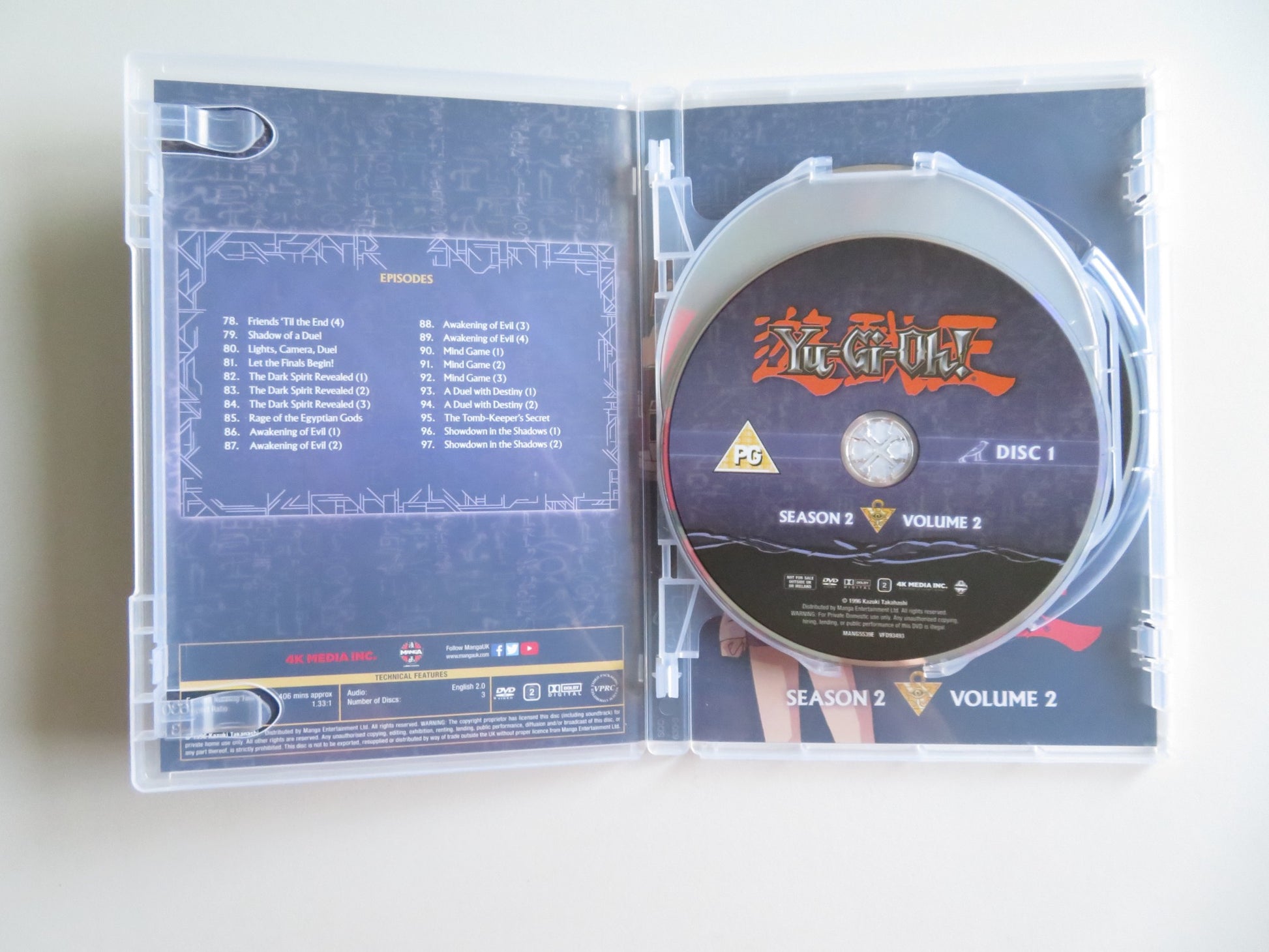 YU-GI-OH SEASON 2 VOLUME 2 - 3 DISCS (DVD) 1996 REGION 2 - Rendezvous Cinema
