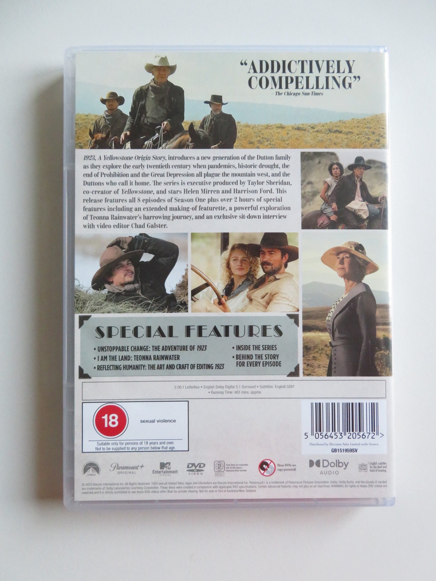 1923 - SEASON ONE - 3 DISCS (DVD) HARRISON FORD HELEN MIRREN 2022 REGION 2 - Rendezvous Cinema