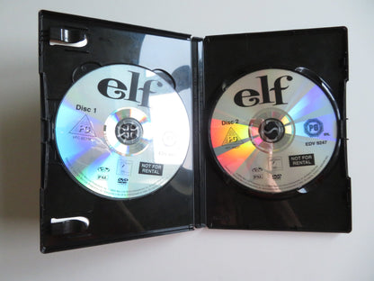 ELF - B -  2 DISCS (DVD) WILL FERRELL JAMES CAAN 2003 REGION 2