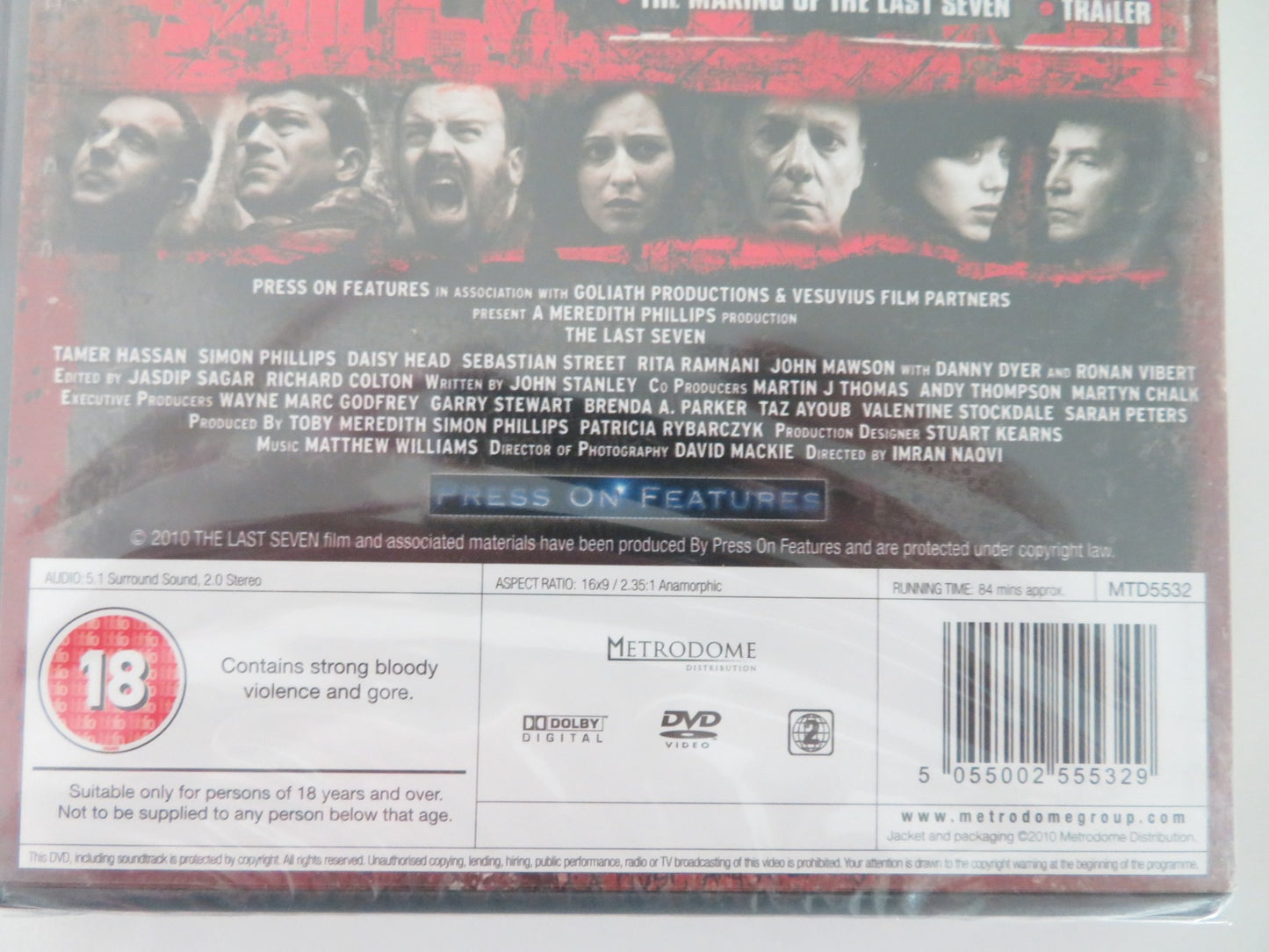 THE LAST SEVEN (DVD) TAMAR HASSAN SIMON PHILLIPS 2011 REGION 2 - Rendezvous Cinema