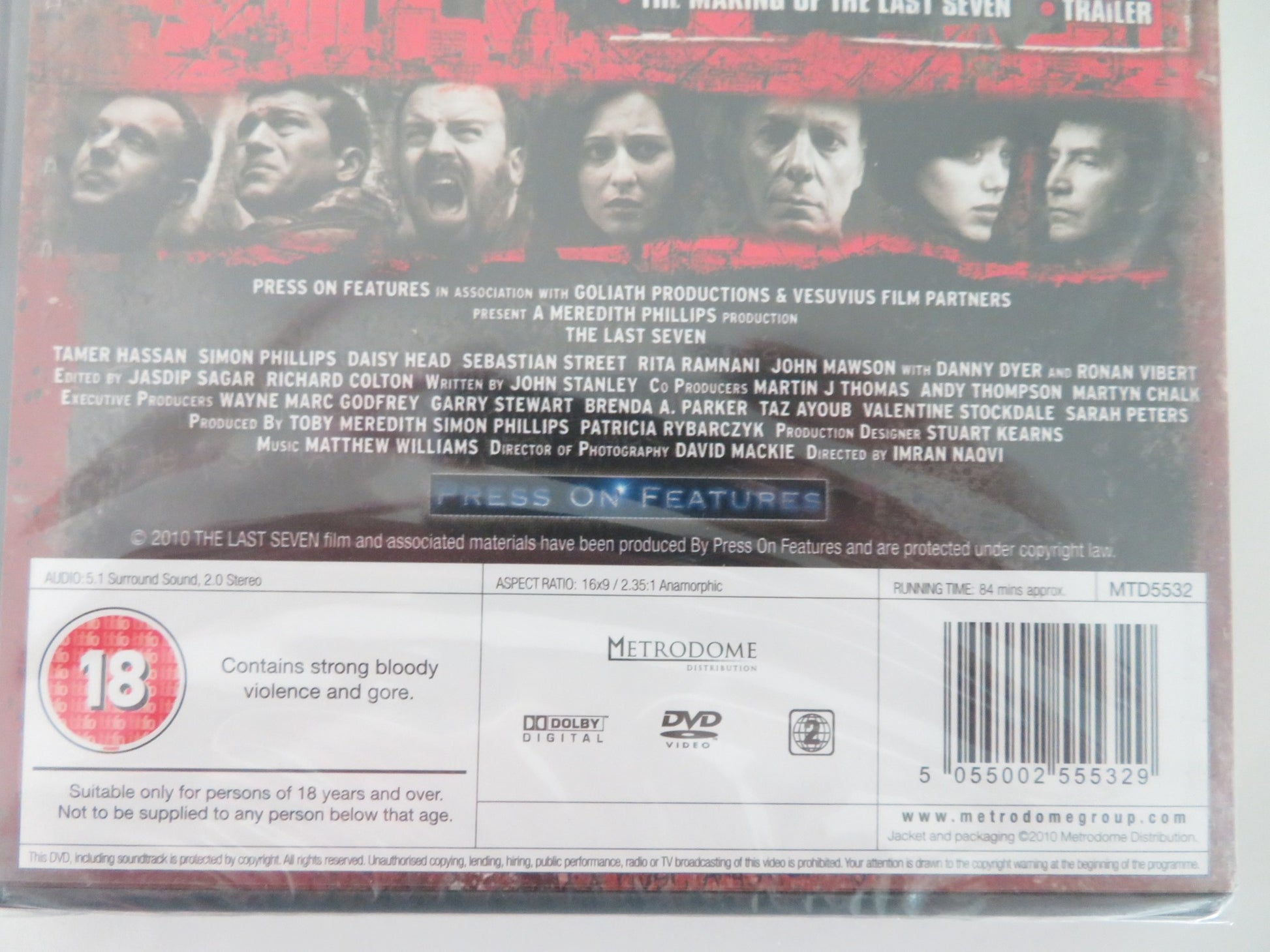 THE LAST SEVEN (DVD) TAMAR HASSAN SIMON PHILLIPS 2011 REGION 2 - Rendezvous Cinema