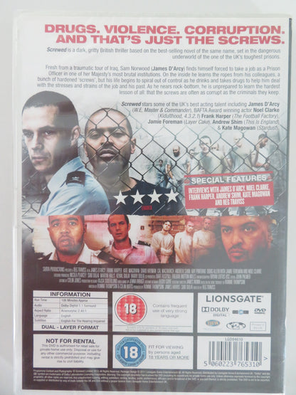 SCREWED (DVD) JAMES D'ARCY FRANK HARPER 2011 REGION 2 - Rendezvous Cinema