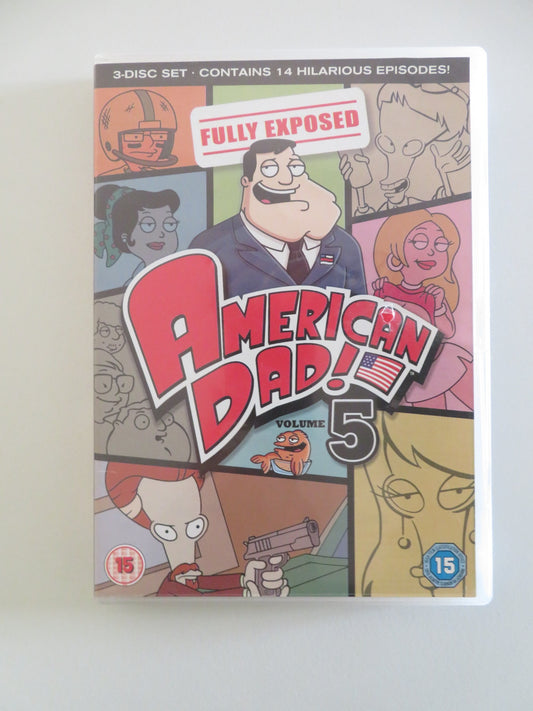 AMERICAN DAD VOLUME 5 - 3 DISCS (DVD) SETH MACFARLANE 2010 REGION 2