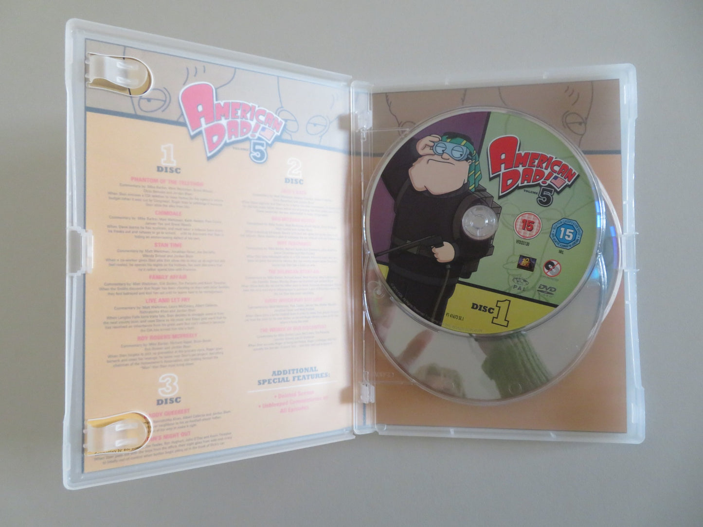 AMERICAN DAD VOLUME 5 - 3 DISCS (DVD) SETH MACFARLANE 2010 REGION 2