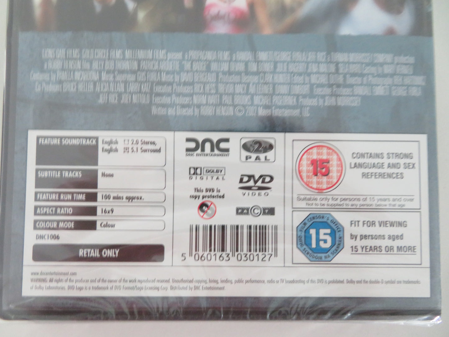 THE BADGE (DVD) BILLY BOB THORNTON PATRICIA ARQUETTE 2002 REGION 2 - Rendezvous Cinema