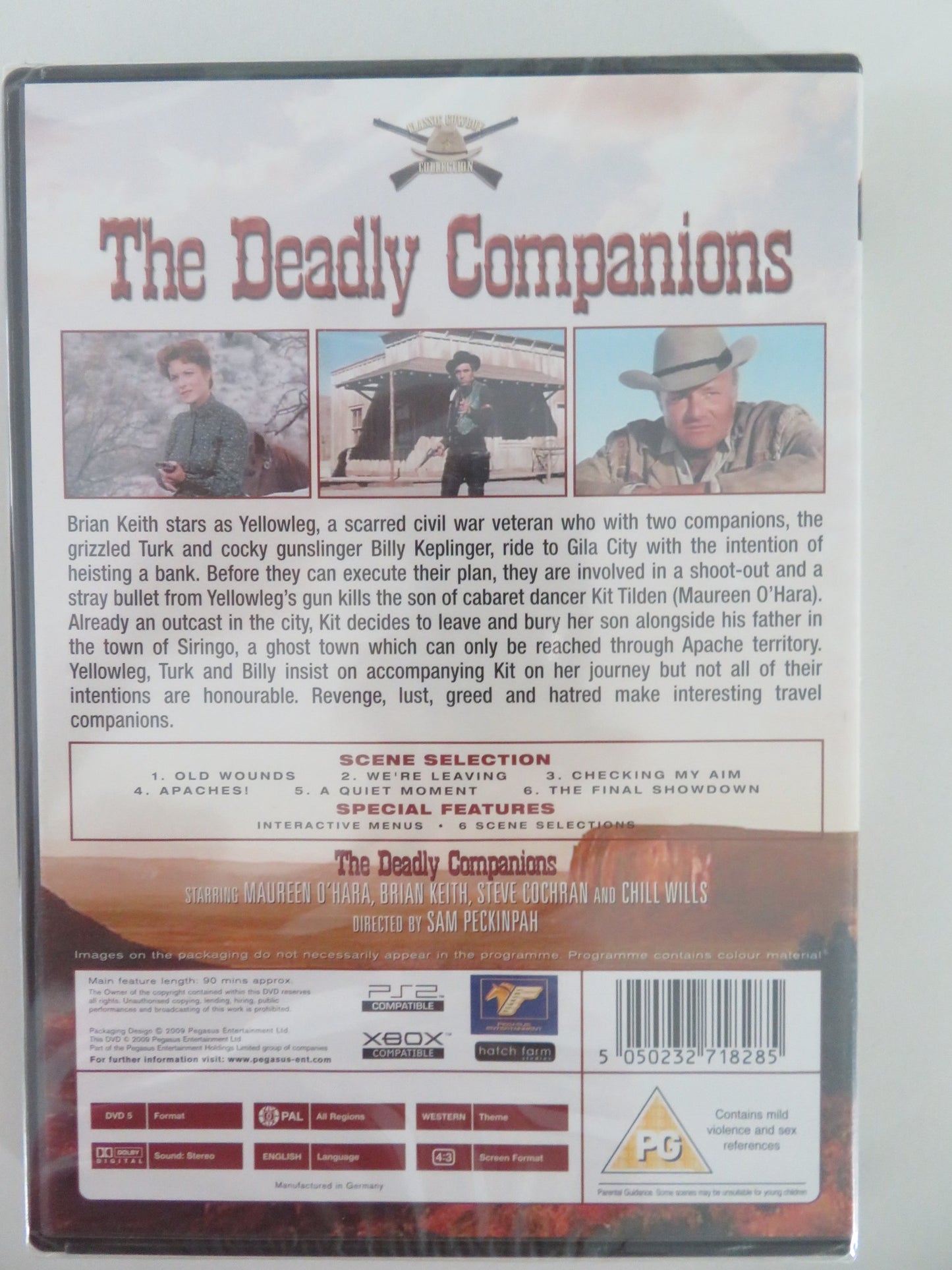THE DEADLY COMPANIONS (DVD) MAUREEN O'HARA BRIAN KEITH 1961 REGION 0 - Rendezvous Cinema