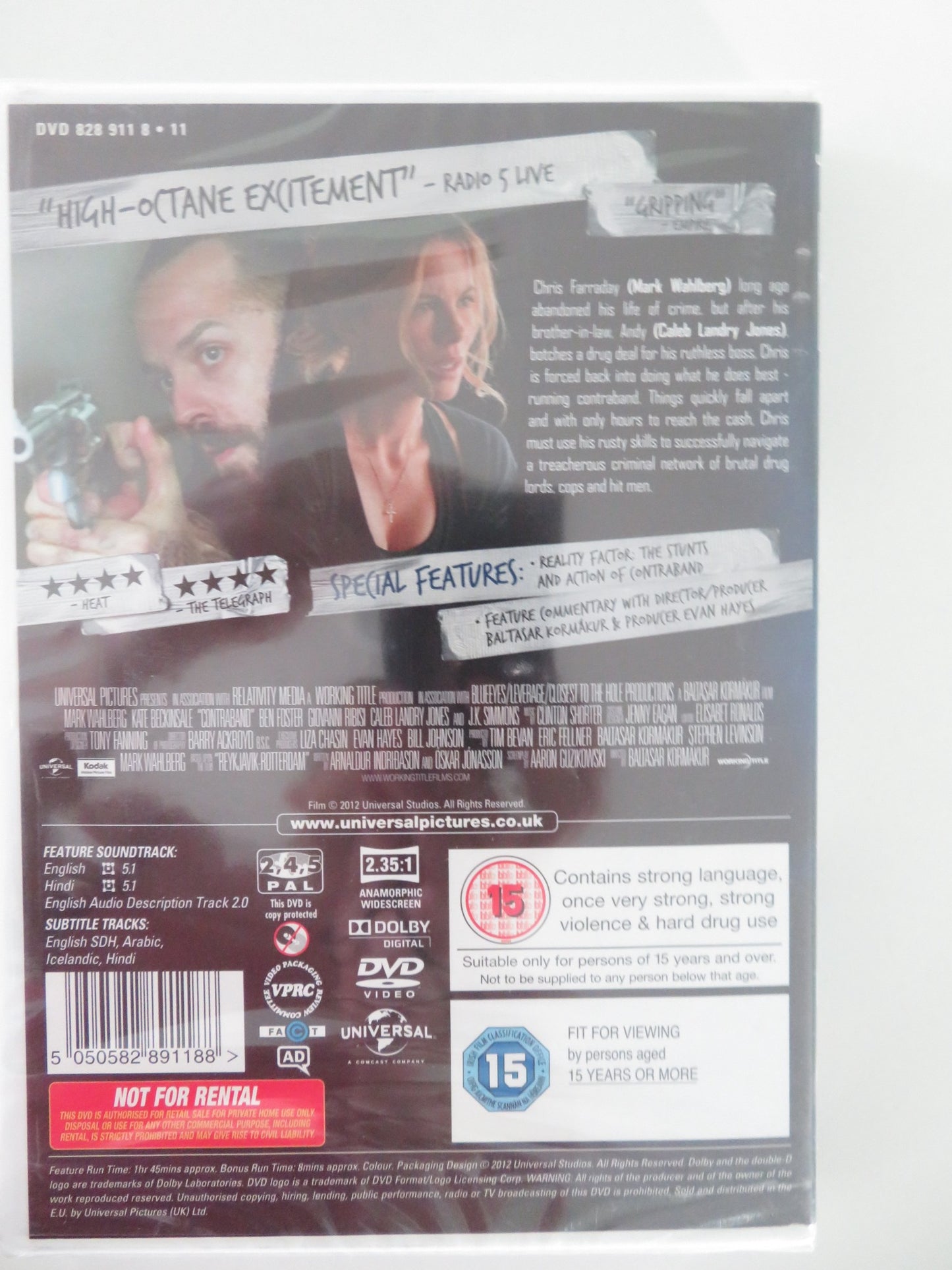 CONTRABAND (DVD) MARK WAHLBERG KATE BECKINSALE 2012 REGION 2 - Rendezvous Cinema