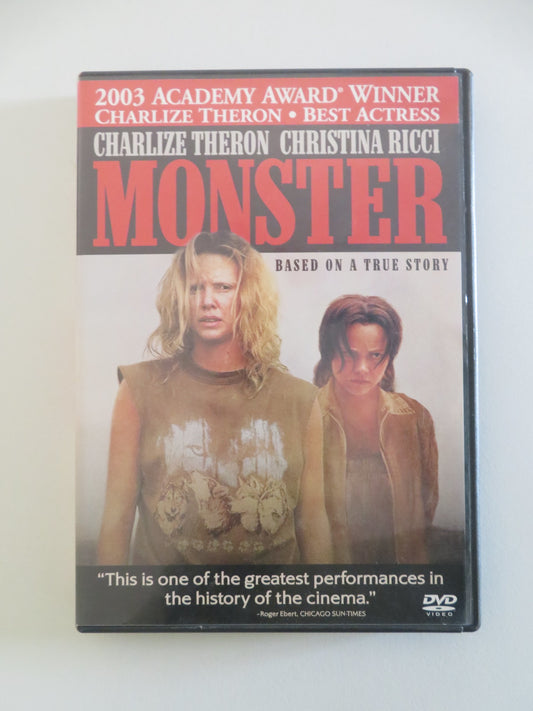 MONSTER (DVD) CHARLIZE THERON CHRISTINA RICCI 2003 REGION 1