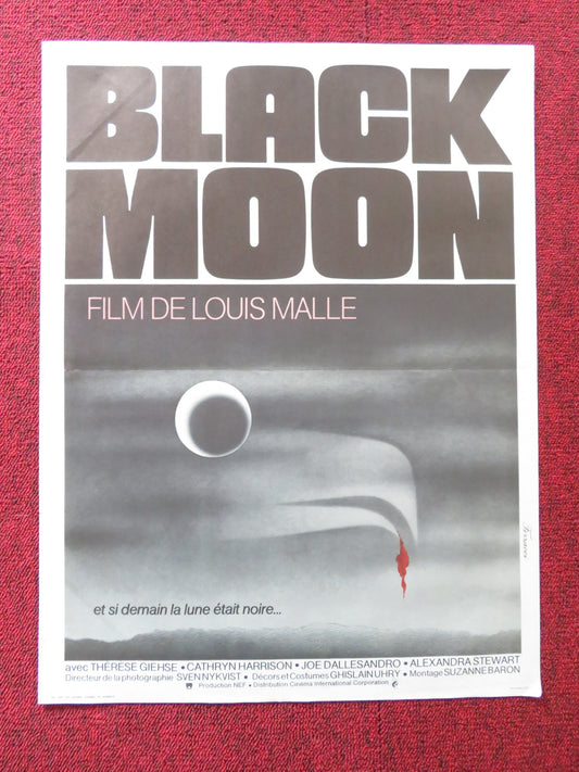 BLACK MOON FRENCH POSTER THERESE GIEHSE LOUIS  MALLE 1975