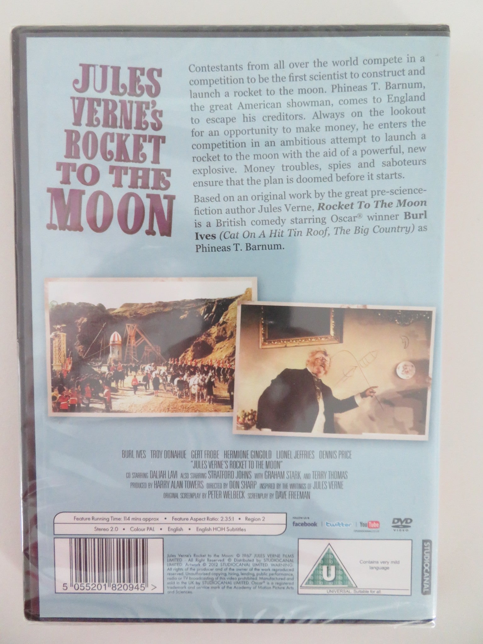 JULES VERNE'S ROCKET TO THE MOON - THOSE FANTASTIC FLYING... (DVD) 1967 REGION 2 - Rendezvous Cinema