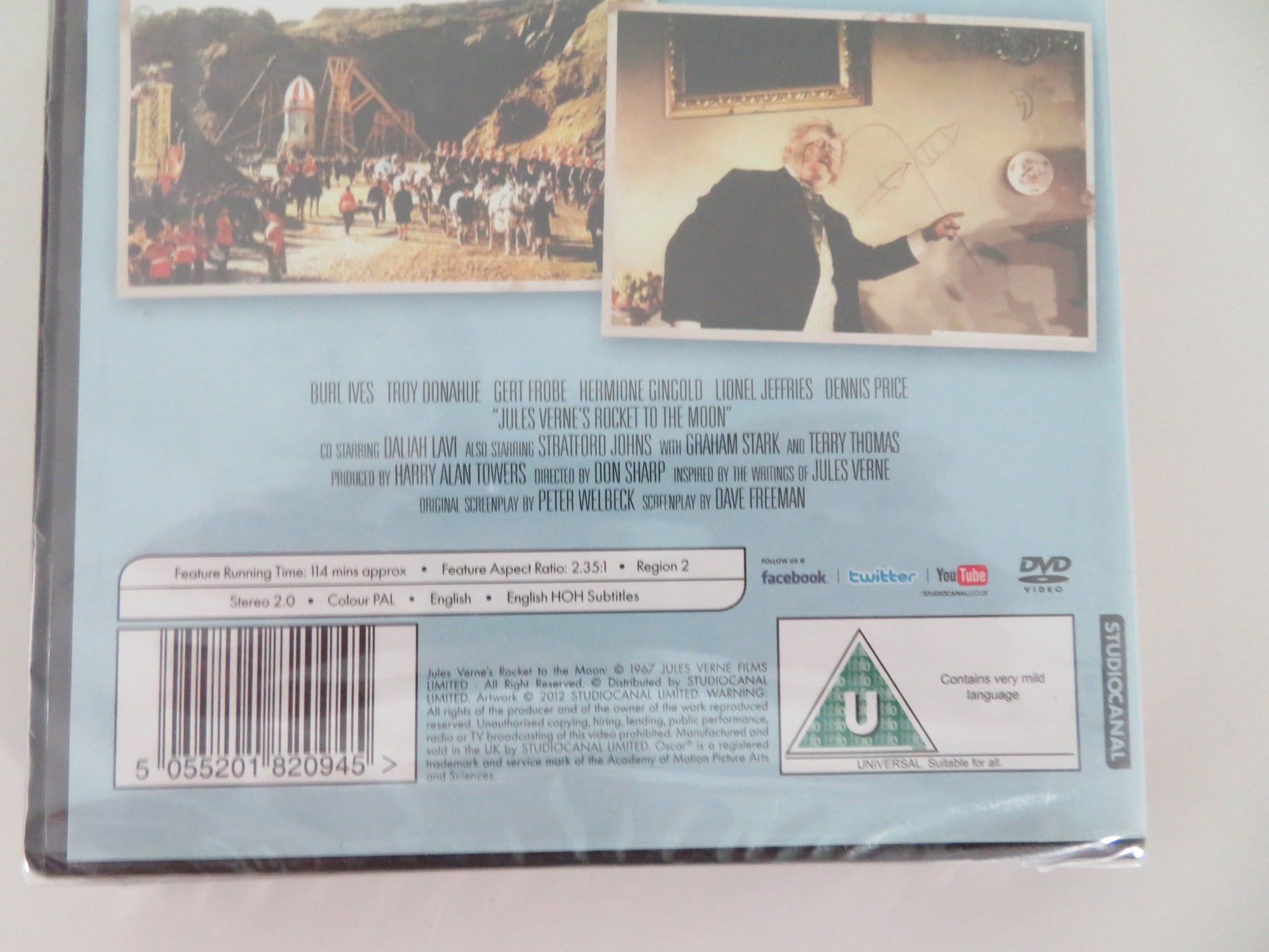 JULES VERNE'S ROCKET TO THE MOON - THOSE FANTASTIC FLYING... (DVD) 1967 REGION 2 - Rendezvous Cinema