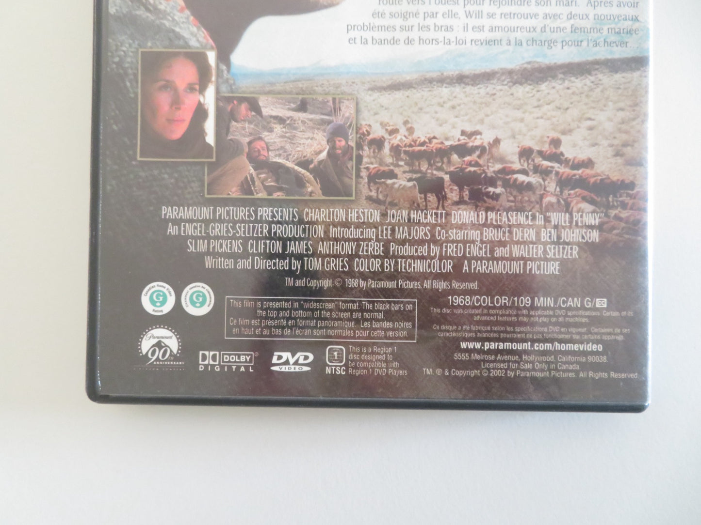 WILL PENNY (DVD) CHARLTON HESTON JOAN HACKETT DONALD PLEASENCE 1967 REGION 1