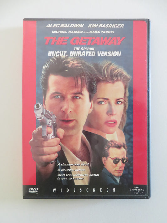 THE GETAWAY - UNCUT, UNRATED VERSION (DVD) ALEC BALDWIN 1994 REGION 1