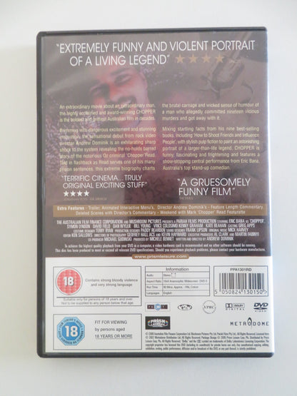CHOPPER (DVD) ERIC BANA VINCE COLOSIMO 2000 REGION 2