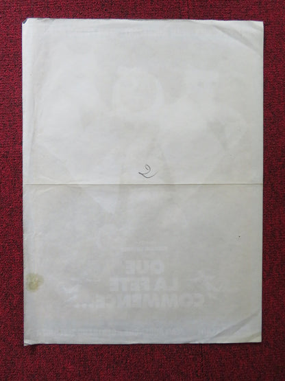 LET JOY REIGN SUPREME FRENCH POSTER PHILIPPE NOIRET JEAN ROCHEFORT 1975 - Rendezvous Cinema