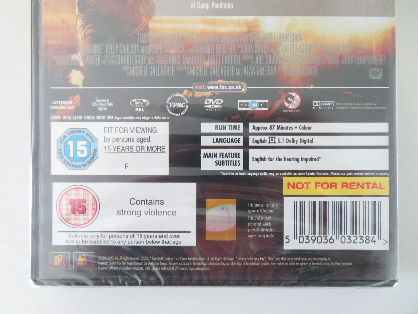 THE MARINE (DVD) JOHN CENA ROBERT PATRICK 2006 REGION 2 - Rendezvous Cinema