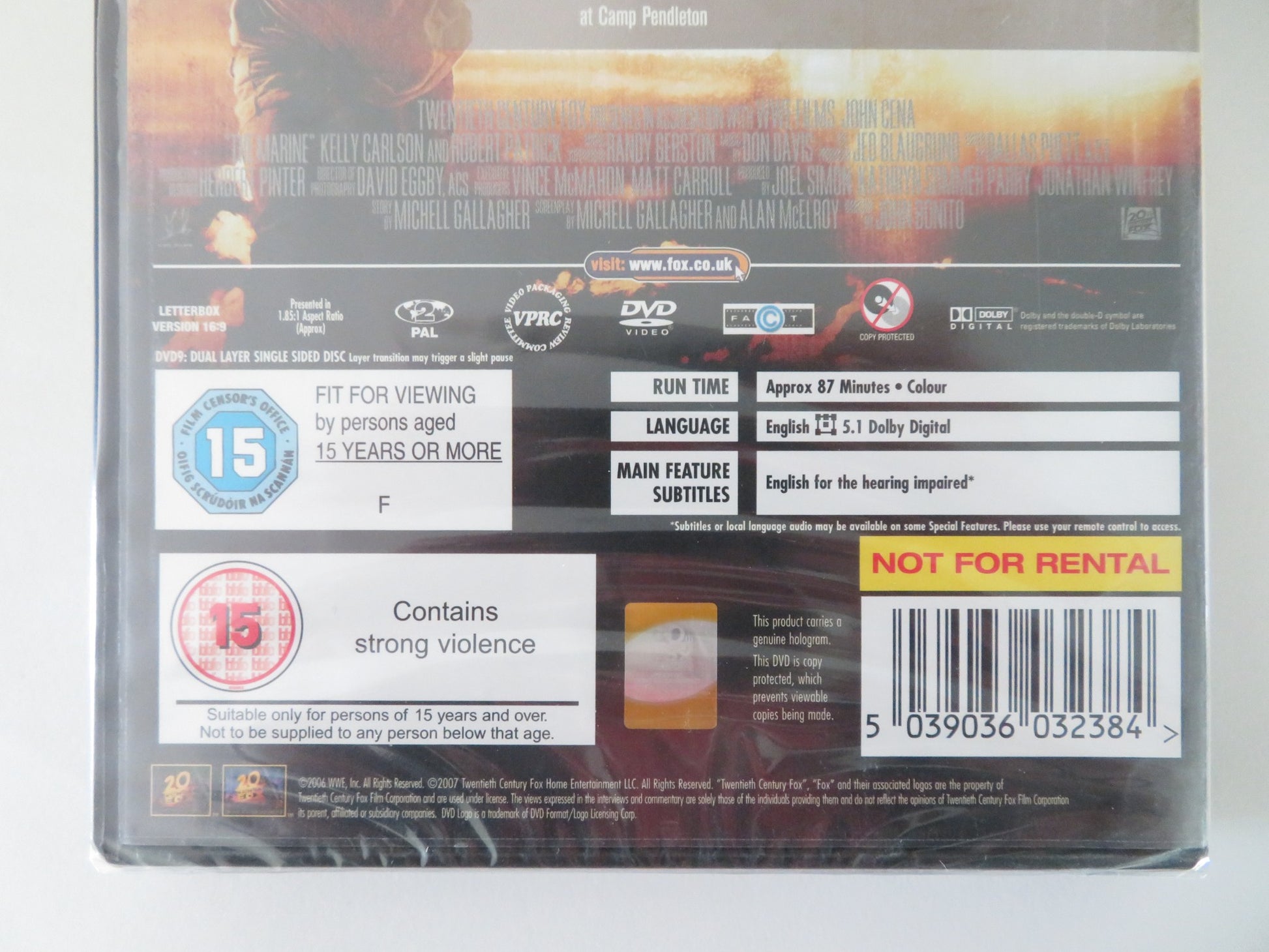 THE MARINE (DVD) JOHN CENA ROBERT PATRICK 2006 REGION 2 - Rendezvous Cinema