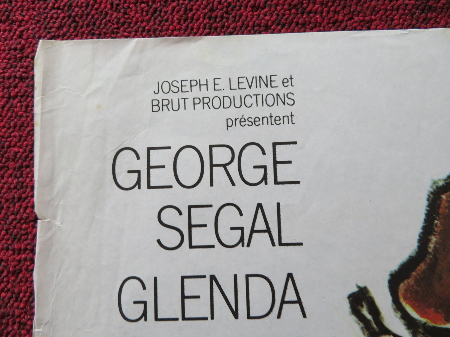 A TOUCH OF CLASS FRENCH POSTER GEORGE SEGAL GLENDA JACKSON 1973