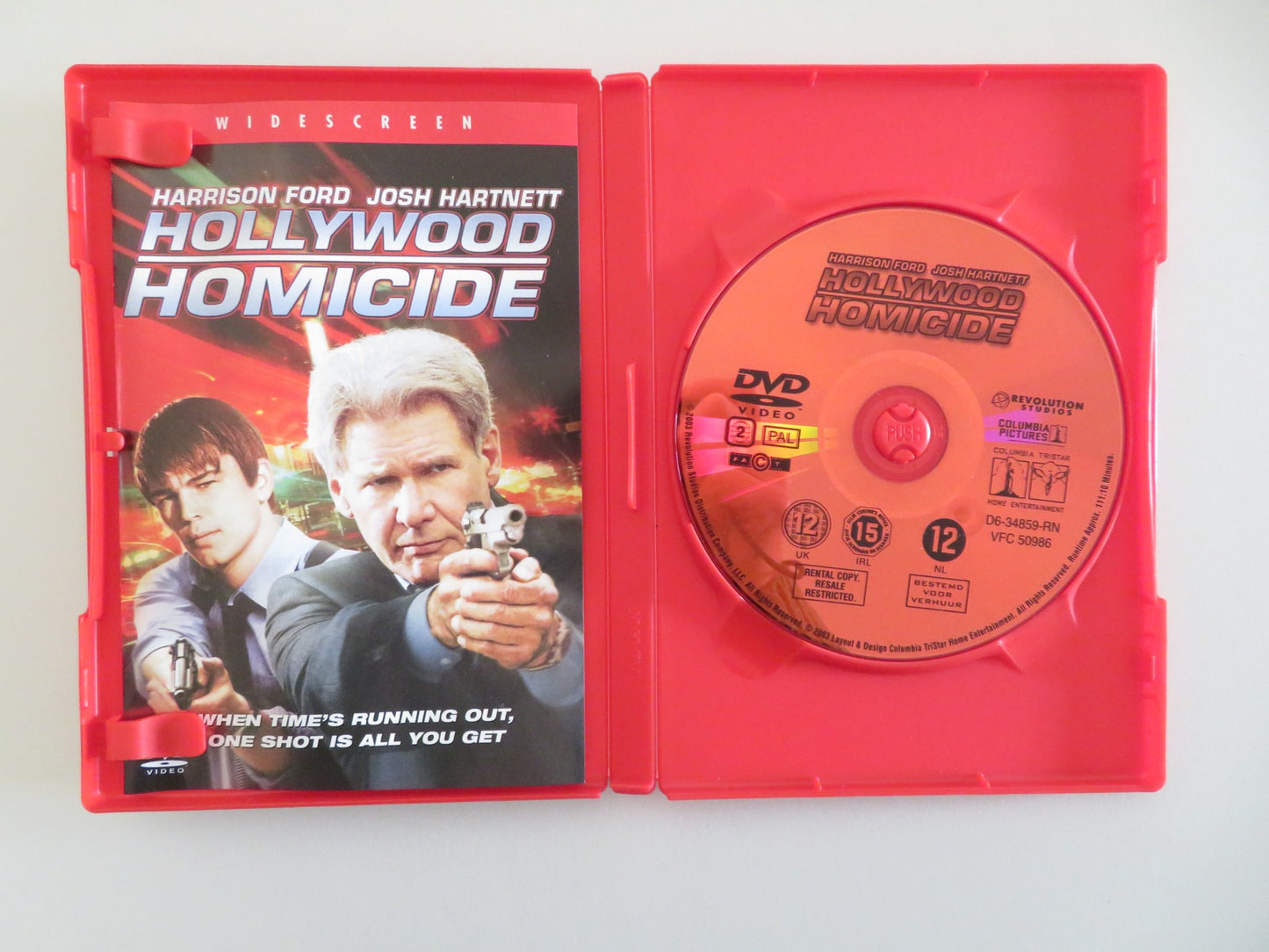 HOLLYWOOD HOMICIDE (DVD) HARRISON FORD JOSH HARTNETT 2003 REGION 2