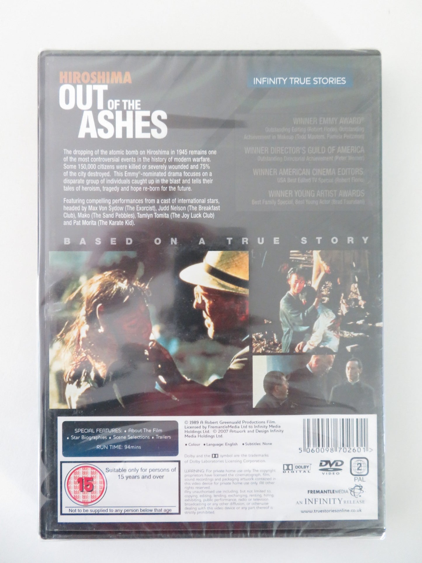 HIROSHIMA OUT OF THE ASHES (DVD) MAX VON SYDOW JUDD NELSON 1990 REGION 2 - Rendezvous Cinema