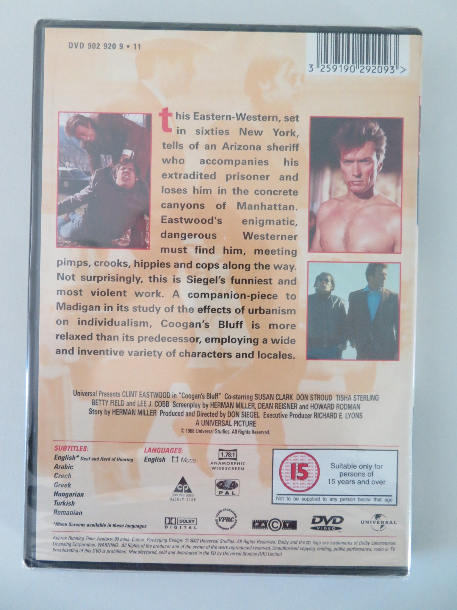 COOGAN'S BLUFF (DVD) CLINT EASTWOOD DON STROUD 1968 REGION 2 - Rendezvous Cinema