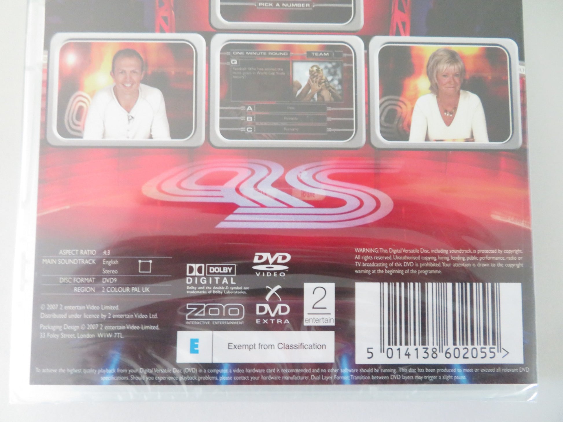 A QUESTION OF SPORT - INTERACTIVE (DVD) SUE BARKER MATT DAWSON 2007 REGION 2 - Rendezvous Cinema