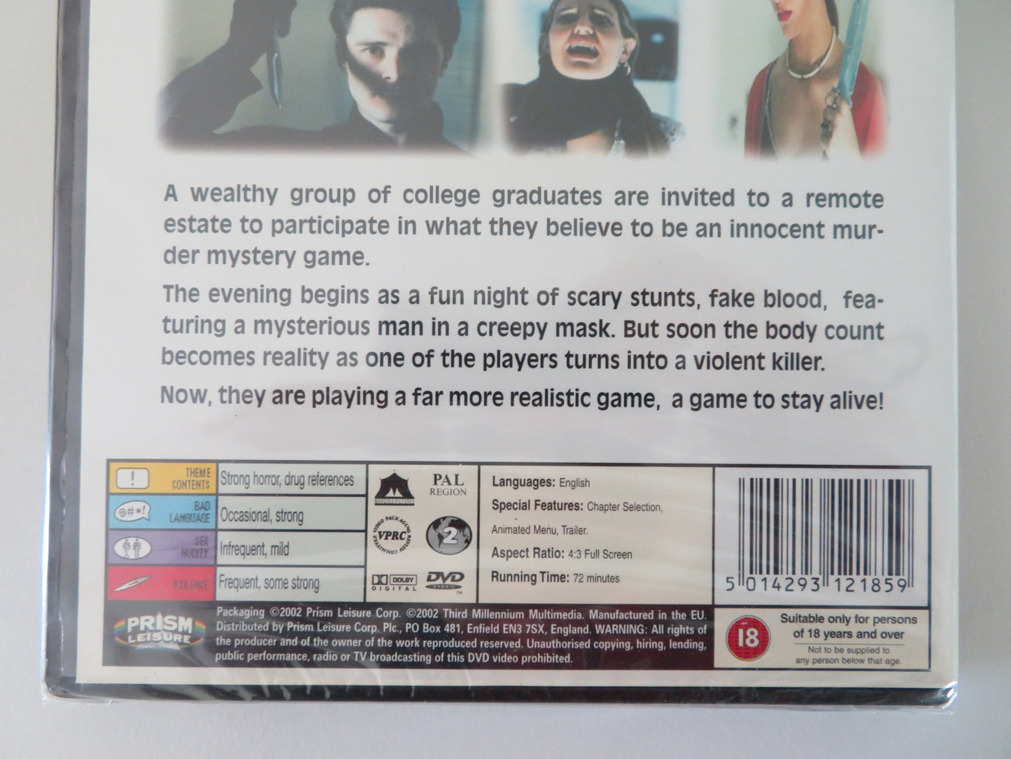 FINAL SCREAM (DVD) JAMIE GANNON MELISSA RENEE MARTIN 2001 REGION 2 - Rendezvous Cinema
