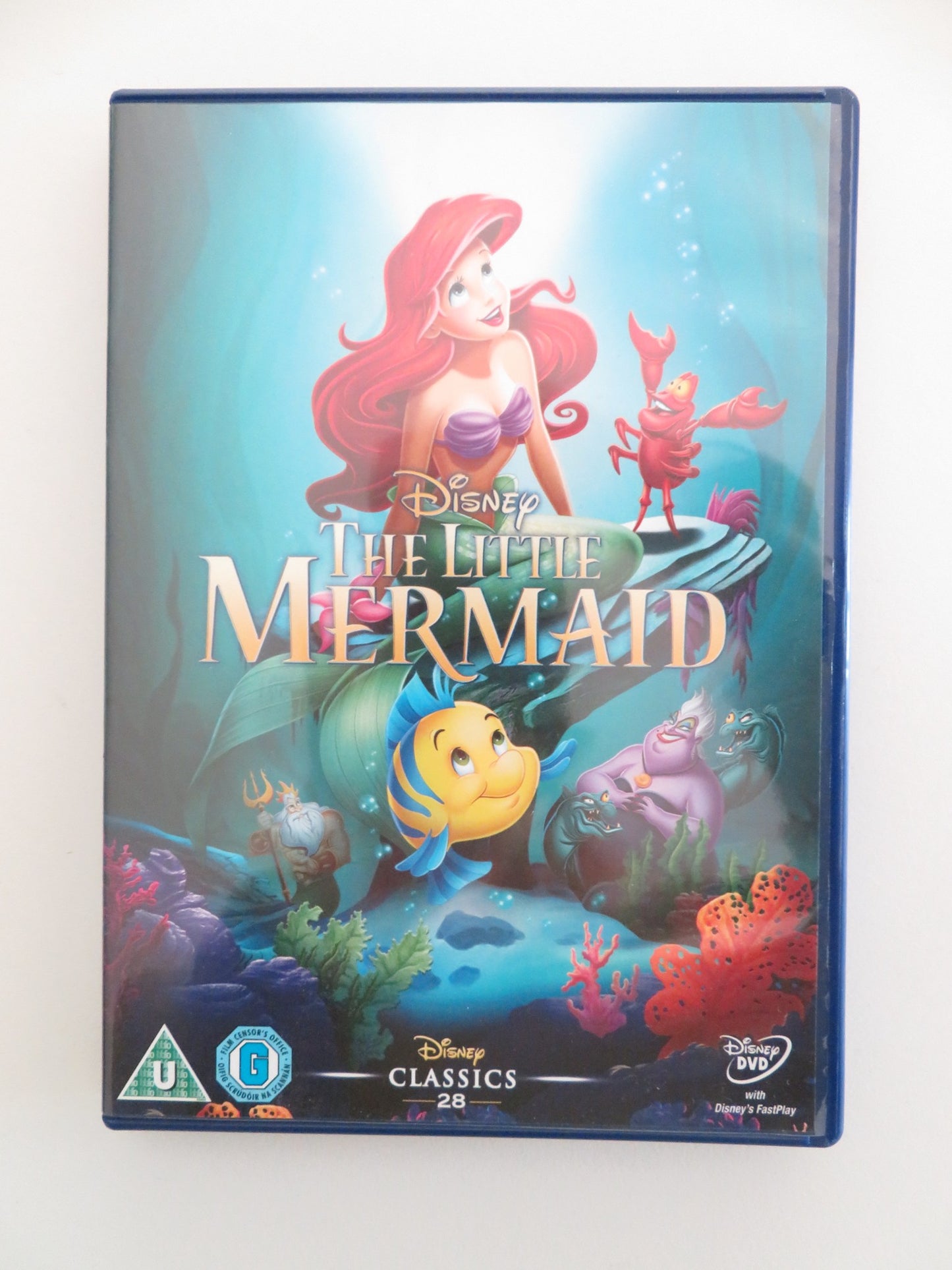 THE LITTLE MERMAID (DVD) DISNEY JODI BENSON PAT CARROLL 1989 REGION 2