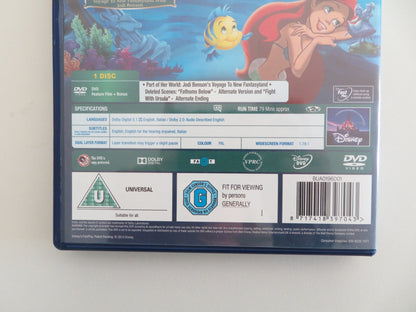 THE LITTLE MERMAID (DVD) DISNEY JODI BENSON PAT CARROLL 1989 REGION 2