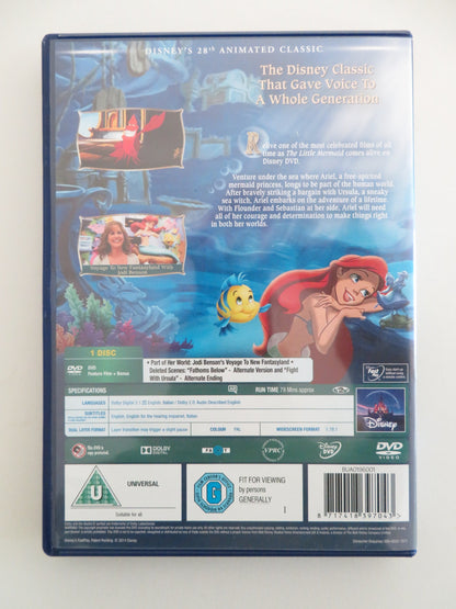 THE LITTLE MERMAID (DVD) DISNEY JODI BENSON PAT CARROLL 1989 REGION 2