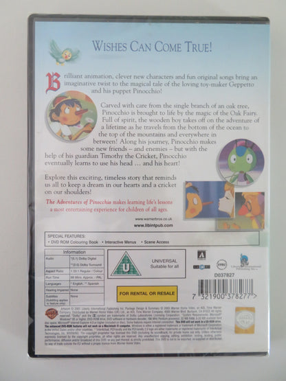 THE ADVENTURES OF PINOCCHIO (DVD) 2003 REGION 2 - Rendezvous Cinema