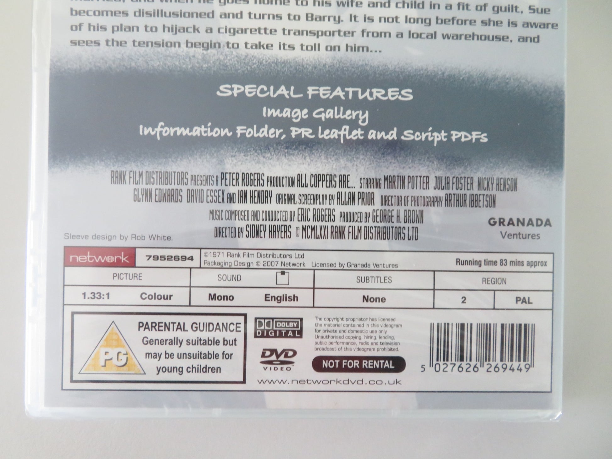 ALL COPPERS ARE (DVD) MARTIN POTTER 1972 REGION 2 - Rendezvous Cinema