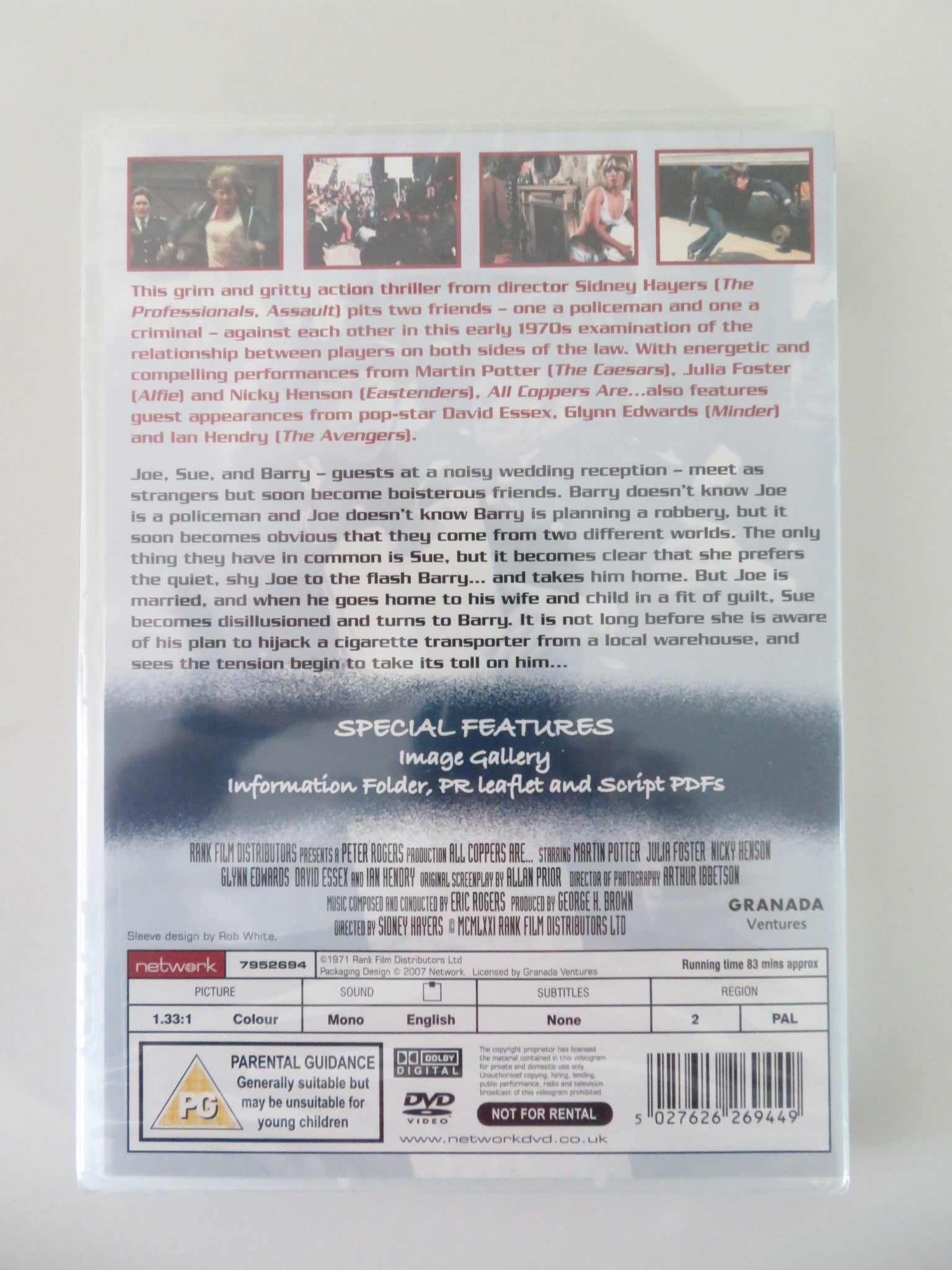 ALL COPPERS ARE (DVD) MARTIN POTTER 1972 REGION 2 - Rendezvous Cinema