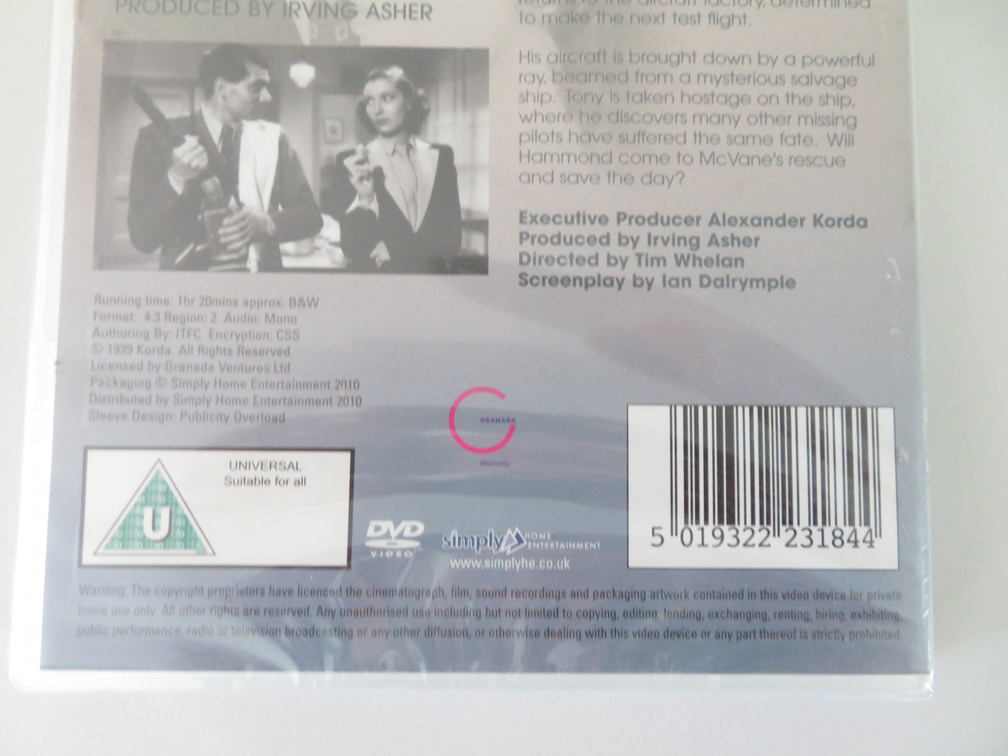 Q PLANES / CLOUDS OVER EUROPE (DVD) RALPH RICHARDSON L. OLIVIER 1939 REGION 2