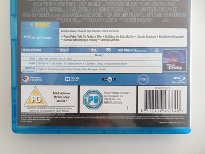 MALEFICENT (BLU-RAY) DISNEY ANGELINA JOLIE ELLE FANNING 2014 REGION A,B,C