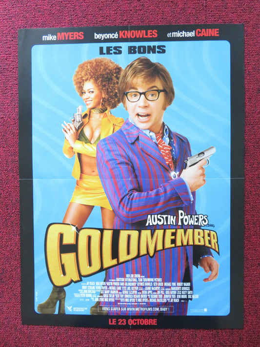 AUSTIN POWERS IN GOLDMEMBER- B FRENCH POSTER MIKE MYERS BEYONCE M.CAINE 2002