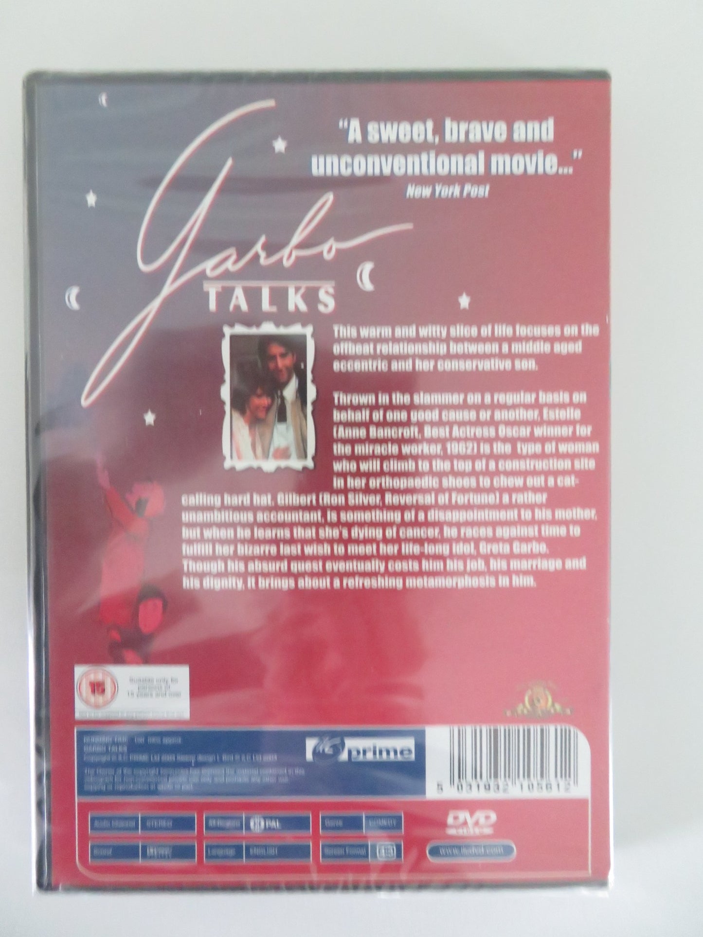 GARBO TALKS (DVD) ANNE BANCROFT RON SILVER 1984 REGION 2