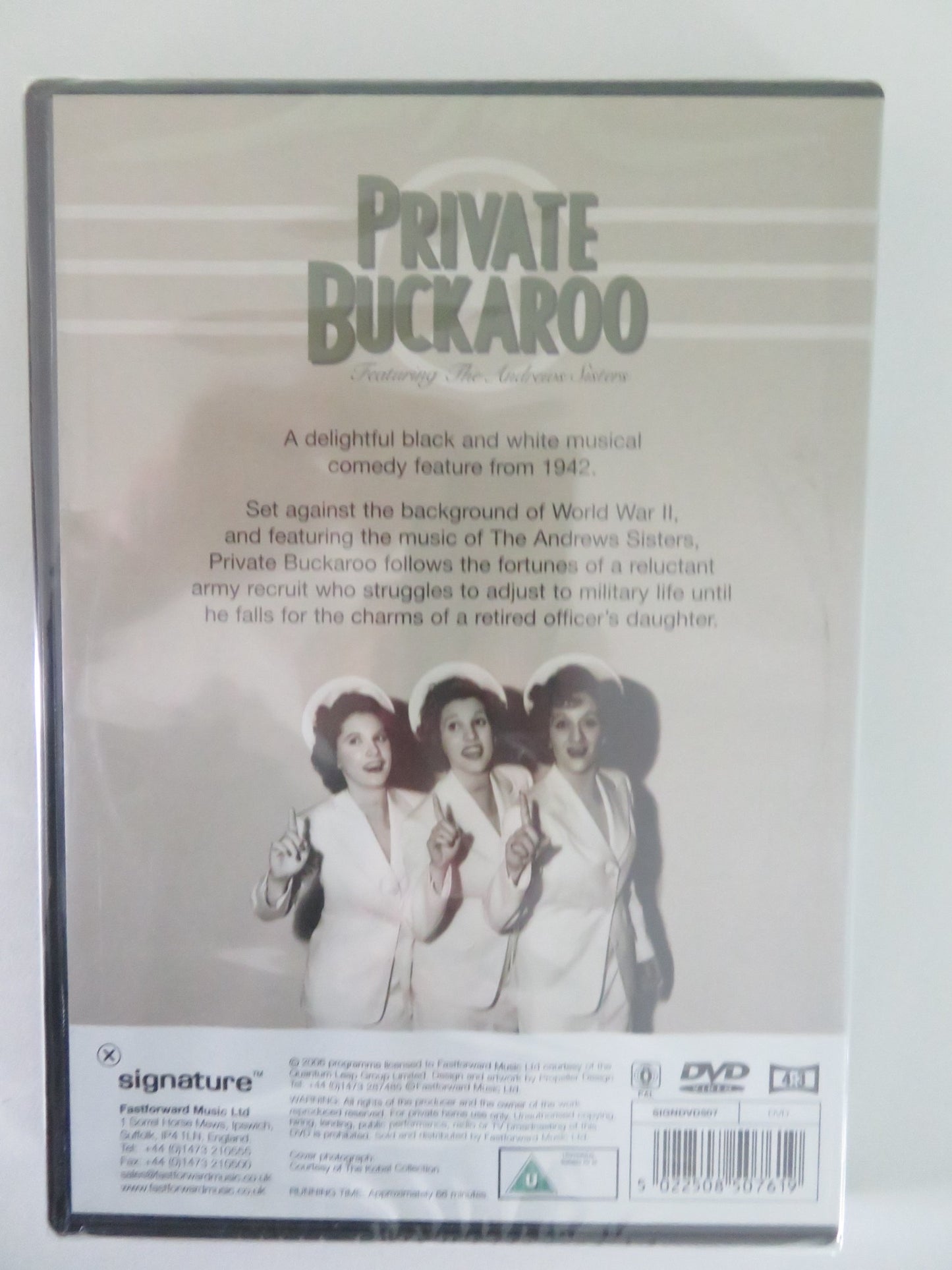 PRIVATE BUCKAROO (DVD) HARRY JAMES PATTY ANDREWS 1942 REGION 0 - Rendezvous Cinema