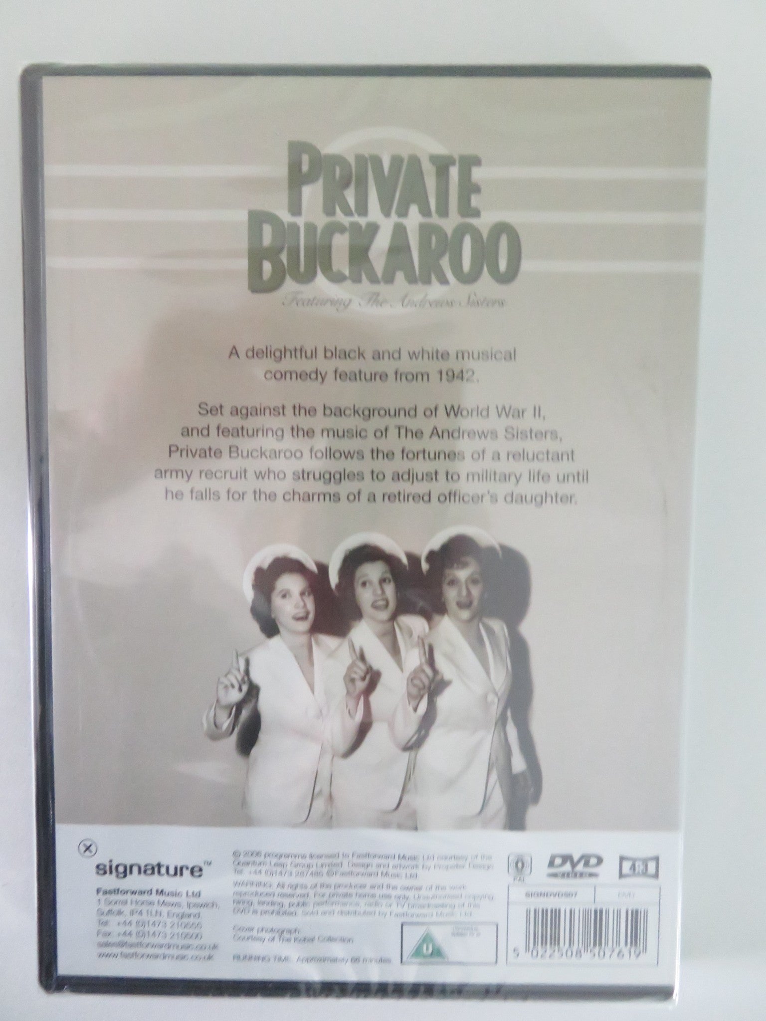 PRIVATE BUCKAROO (DVD) HARRY JAMES PATTY ANDREWS 1942 REGION 0 - Rendezvous Cinema