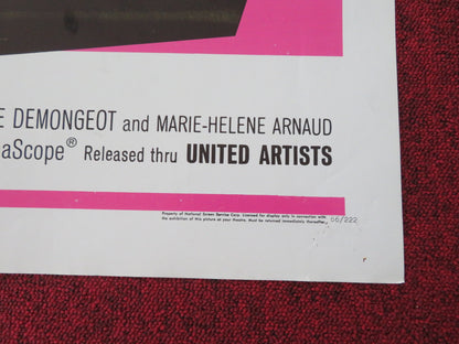 FANTOMAS FOLDED US ONE SHEET POSTER JEAN MARAIS LOUIS DE FUNES 1966 - Rendezvous Cinema