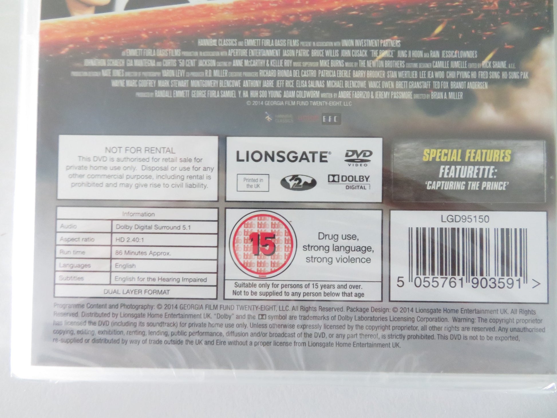 THE PRINCE (DVD) JASON PATRIC JESSICA LOWNDES 2014 REGION 2 - Rendezvous Cinema