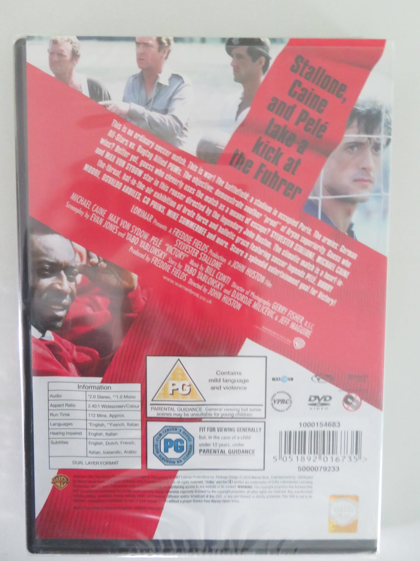 ESCAPE TO VICTORY - VICTORY (DVD) SYLVESTER STALLONE MICHAEL CAINE 1981 REGION 2