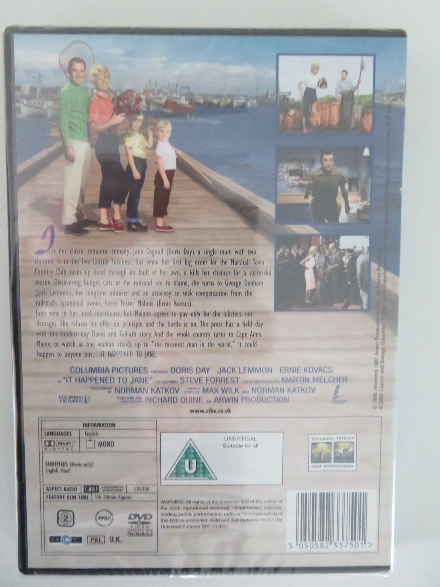 IT HAPPENED TO JANE (DVD) DORIS DAY JACK LEMMON 1959 REGION 2 - Rendezvous Cinema