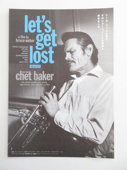 LET'S GET LOST 4K JAPANESE CHIRASHI (B5) POSTER CHET BAKER FLEA ISAACK R2023