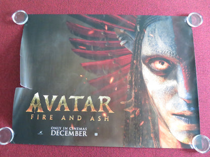 Avatar: Fire And Ash - B UK Quad Rolled Poster Sam Worthington Zoe Saldana 2025