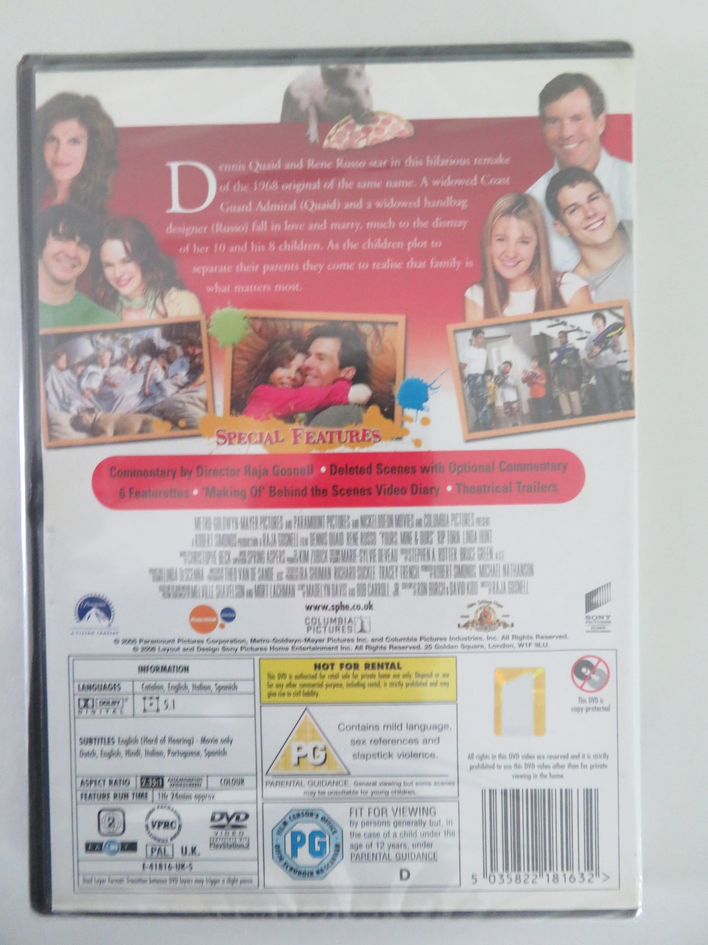 YOURS MINE & OURS (DVD) DENNIS QUAID RENE RUSSO 2005 REGION 2 - Rendezvous Cinema