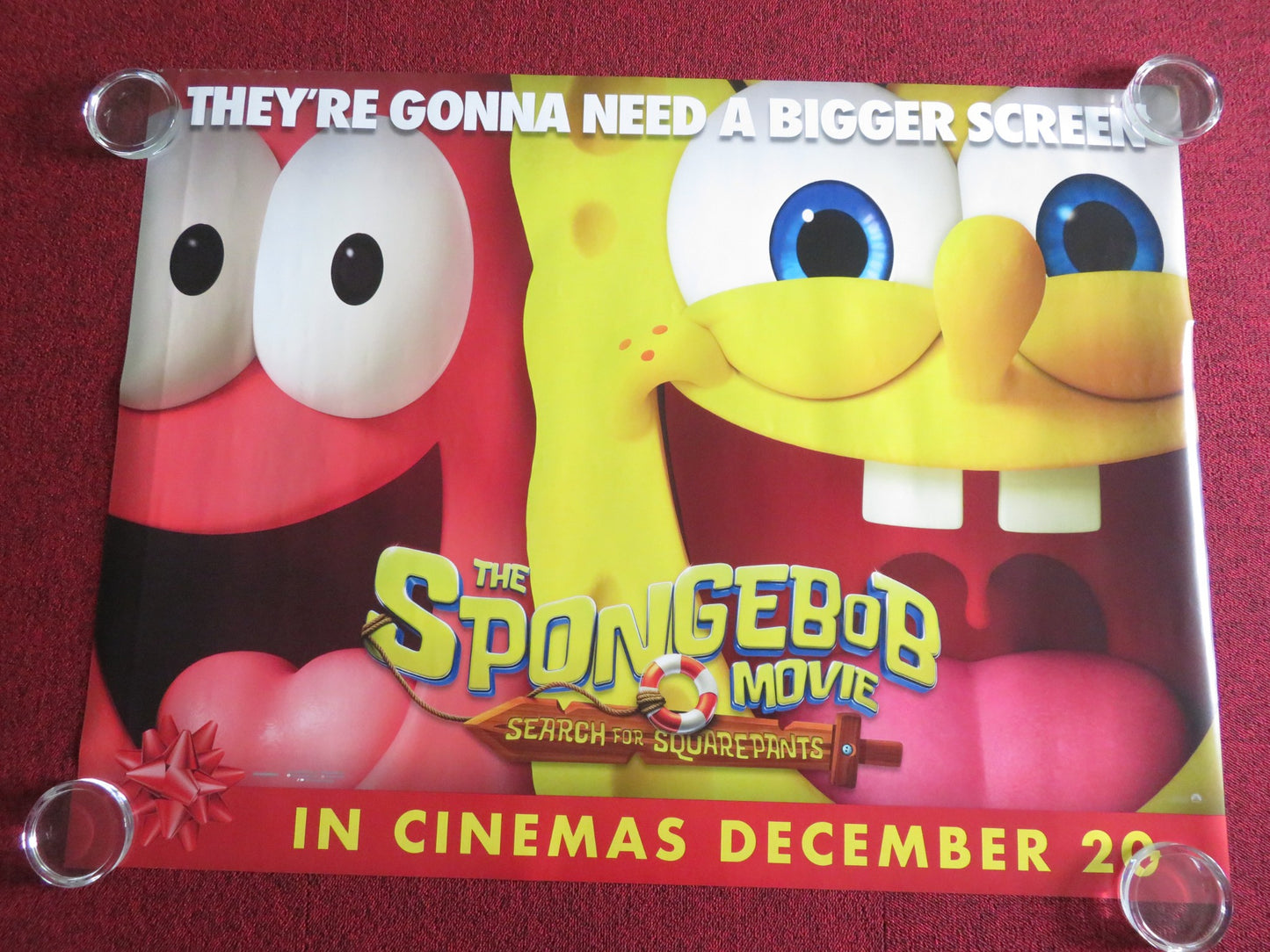 The Spongebob Movie: Search For Squarepants - A UK Quad Rolled Poster 2025