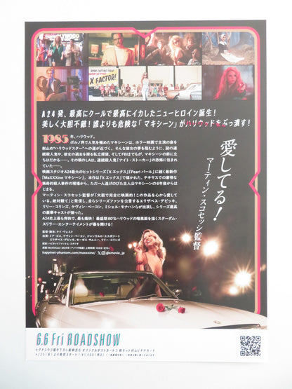 MAXXXINE JAPANESE CHIRASHI (B5) POSTER MIA GOTH KEVIN BACON 2024