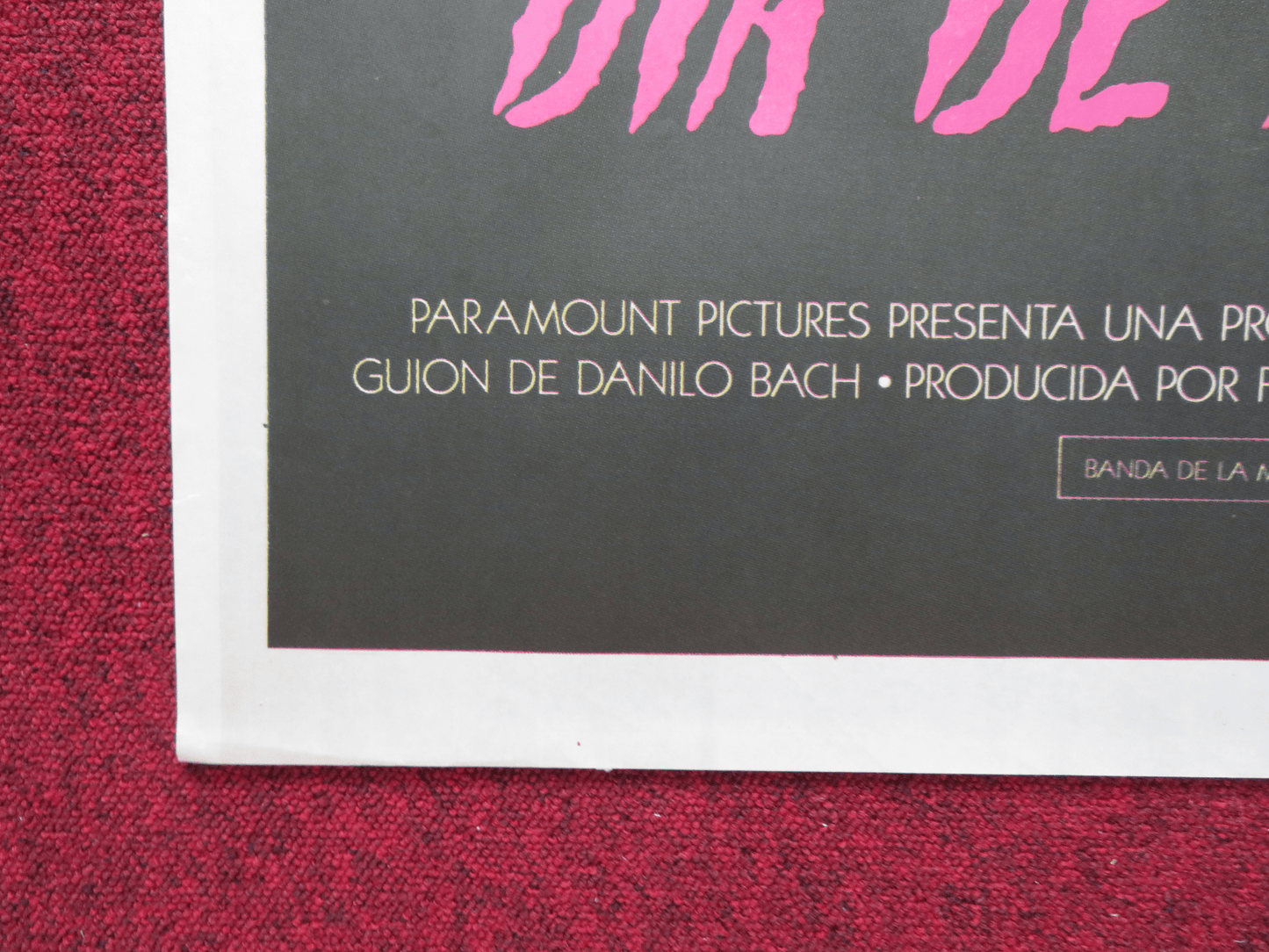 APRIL FOOL'S DAY FOLDED ARGENTINA ONE SHEET POSTER JAY BAKER PAT BARLOW 1986 - Rendezvous Cinema